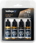 Vallejo: 77.268 - True Metallic Metal - Arcane Gold Paint Set (4)